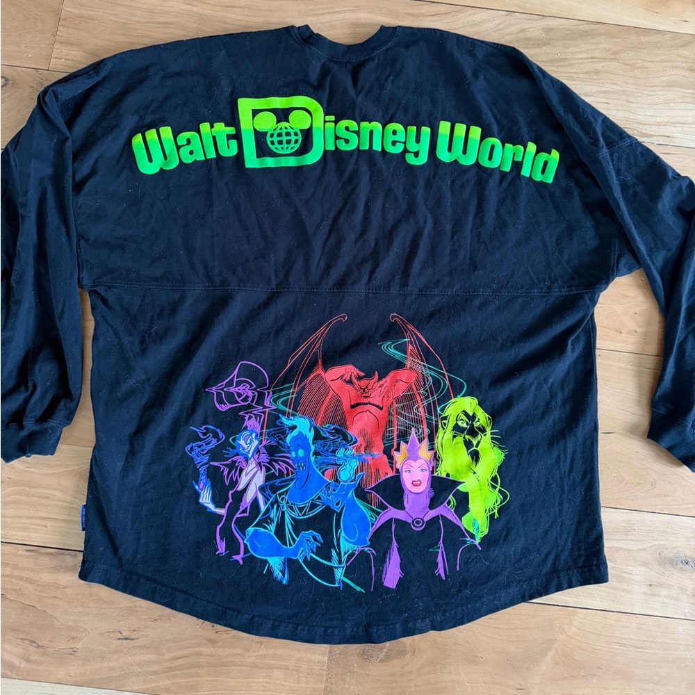 DisneyWorld Spirit Jersey Halloweeen Villains Black Cotton XXL 2024 RARE Black